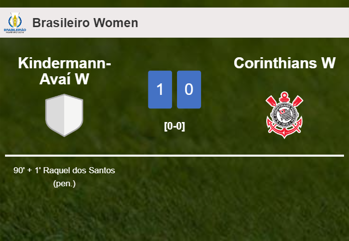 Kindermann-Avaí W prevails over Corinthians W 1-0 with a late goal scored by R. dos
