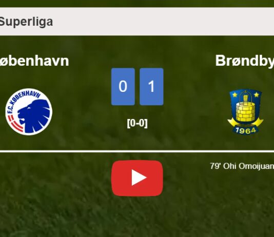 Brøndby conquers København 1-0 with a goal scored by O. Omoijuanfo. HIGHLIGHTS