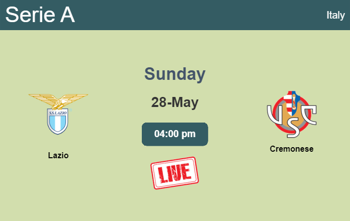 How to watch Lazio vs. Cremonese on live stream and at what time