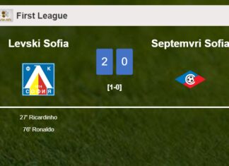 Levski Sofia prevails over Septemvri Sofia 2-0 on Thursday