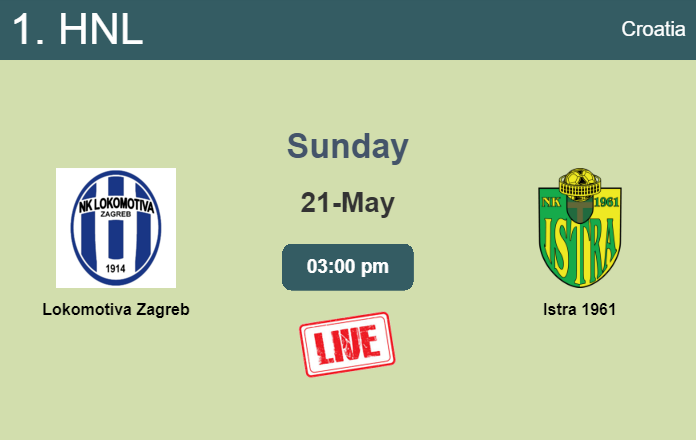 How to watch Lokomotiva Zagreb vs. Istra 1961 on live stream and at what time