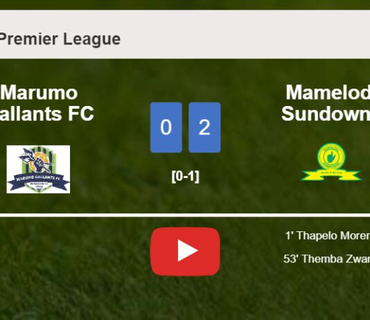 Mamelodi Sundowns defeated Marumo Gallants FC with a 2-0 win. HIGHLIGHTS