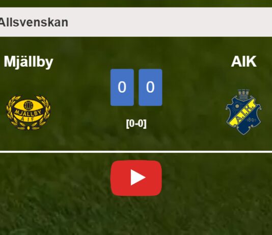 Mjällby draws 0-0 with AIK on Wednesday. HIGHLIGHTS