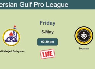How to watch Naft Masjed Soleyman vs. Sepahan on live stream and at what time