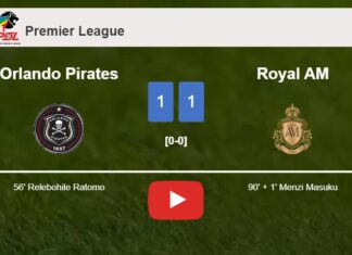 Royal AM snatches a draw against Orlando Pirates. HIGHLIGHTS