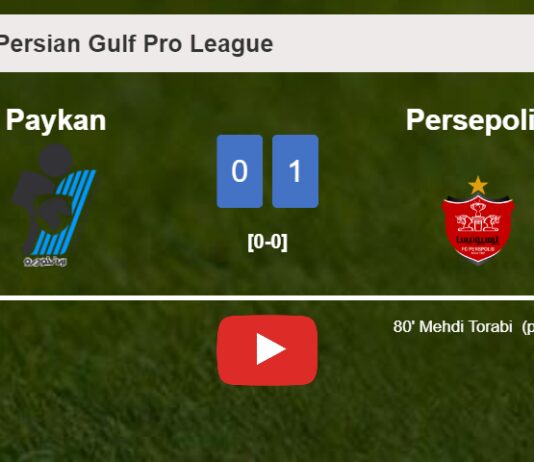 Persepolis overcomes Paykan 1-0 with a goal scored by M. Torabi . HIGHLIGHTS