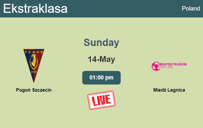 How to watch Pogoń Szczecin vs. Miedź Legnica on live stream and at what time