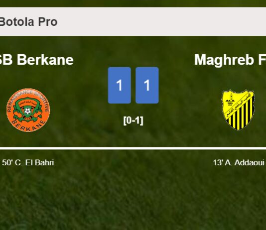 RSB Berkane and Maghreb Fès draw 1-1 on Saturday