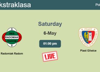 How to watch Radomiak Radom vs. Piast Gliwice on live stream and at what time