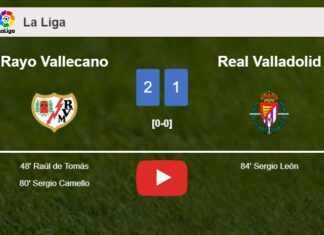 Rayo Vallecano tops Real Valladolid 2-1. HIGHLIGHTS