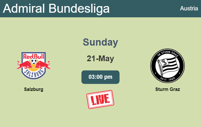 How to watch Salzburg vs. Sturm Graz on live stream and at what time