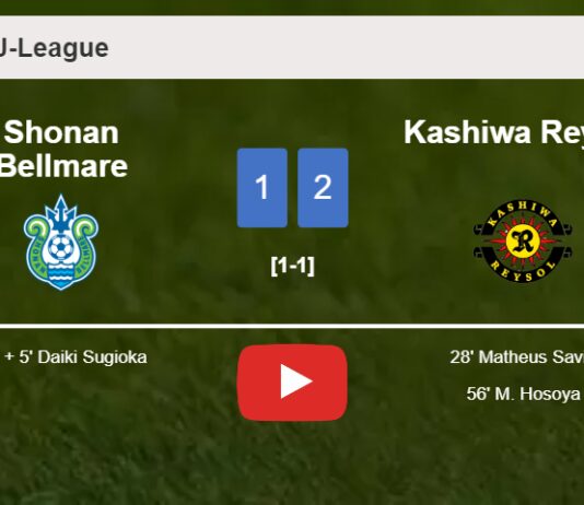 Kashiwa Reysol defeats Shonan Bellmare 2-1. HIGHLIGHTS