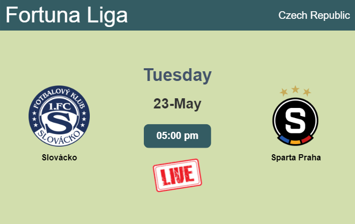 How to watch Slovácko vs. Sparta Praha on live stream and at what time