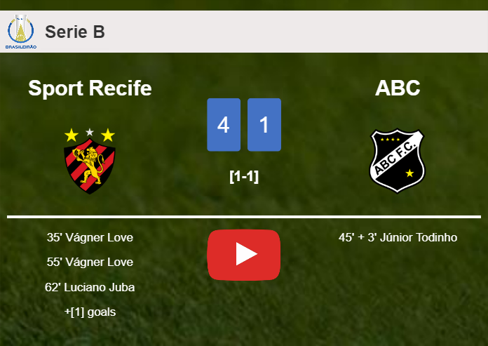 Sport Recife estinguishes ABC 4-1 with a fantastic performance. HIGHLIGHTS