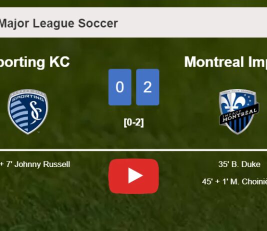 Montreal Impact conquers Sporting KC 2-0 on Saturday. HIGHLIGHTS