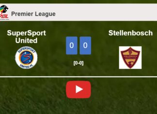 SuperSport United draws 0-0 with Stellenbosch on Wednesday. HIGHLIGHTS