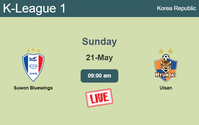 How to watch Suwon Bluewings vs. Ulsan on live stream and at what time