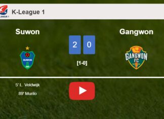 Suwon overcomes Gangwon 2-0 on Saturday. HIGHLIGHTS