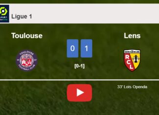 Lens overcomes Toulouse 1-0 with a goal scored by L. Openda. HIGHLIGHTS