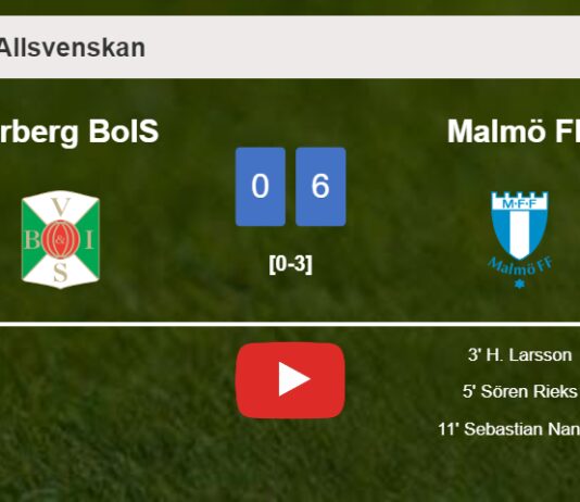 Malmö FF defeats Varberg BoIS 6-0 after playing a incredible match. HIGHLIGHTS