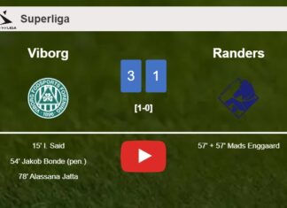 Viborg conquers Randers 3-1. HIGHLIGHTS