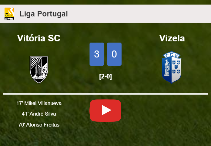 Vitória SC conquers Vizela 3-0. HIGHLIGHTS