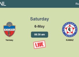 How to watch Yenisey vs. KAMAZ on live stream and at what time