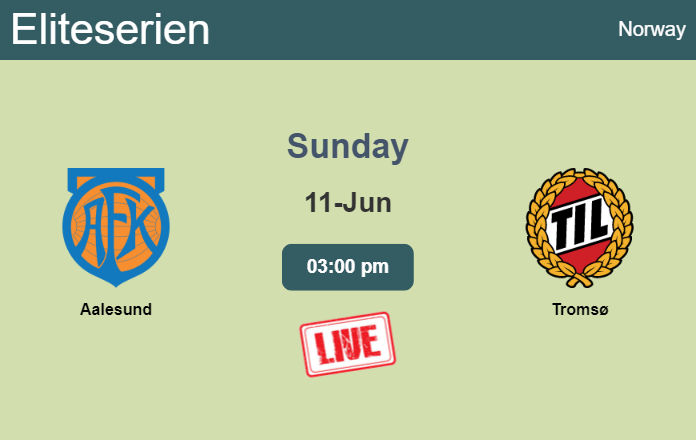 How to watch Aalesund vs. Tromsø on live stream and at what time