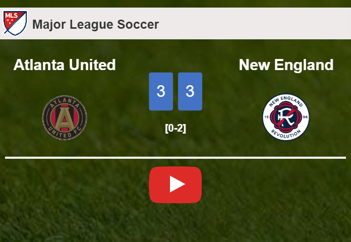 Atlanta United draws 0-0 with New England on Wednesday. HIGHLIGHTS