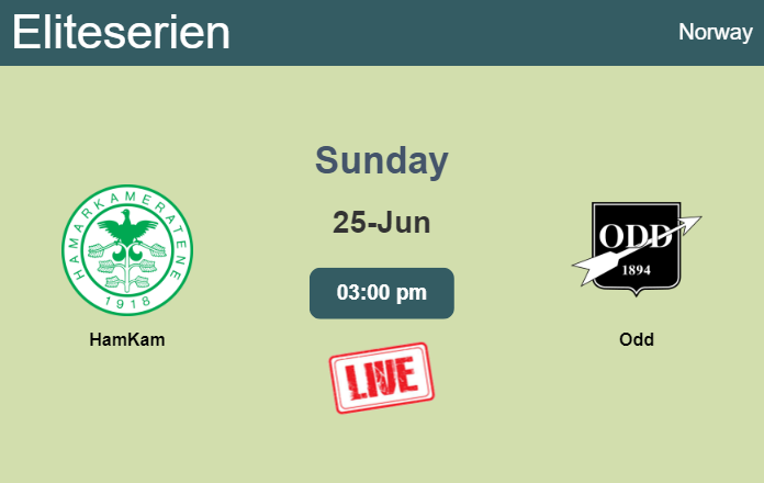 How to watch HamKam vs. Odd on live stream and at what time