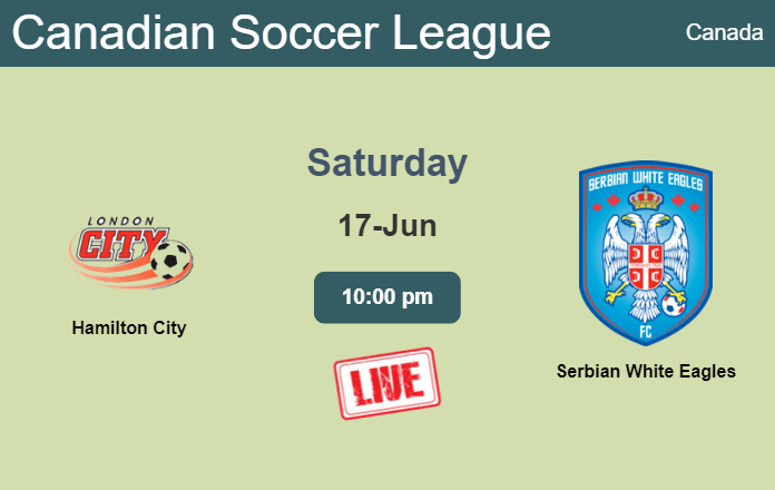 How to watch Hamilton City vs. Serbian White Eagles on live stream and at what time