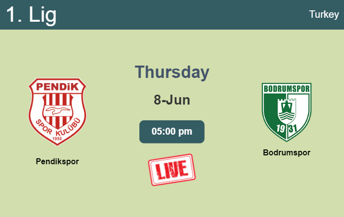 How to watch Pendikspor vs. Bodrumspor on live stream and at what time