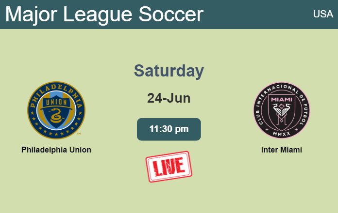 How to watch Philadelphia Union vs. Inter Miami on live stream and at what time