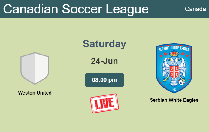 How to watch Weston United vs. Serbian White Eagles on live stream and at what time
