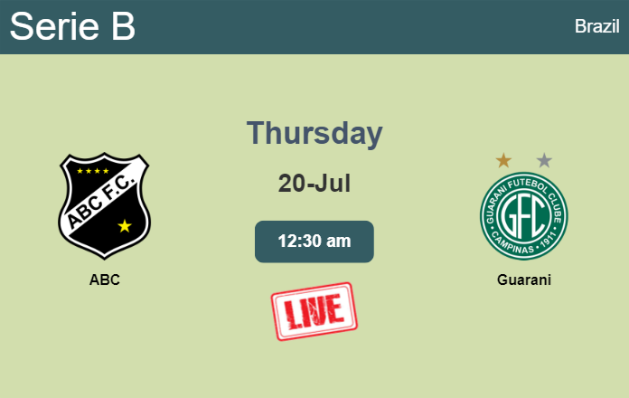 How to watch ABC vs. Guarani on live stream and at what time
