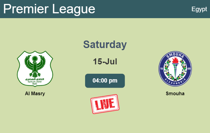 How to watch Al Masry vs. Smouha on live stream and at what time