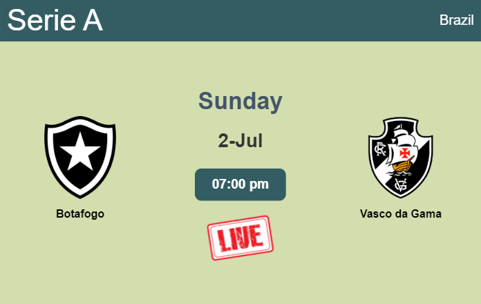 How to watch Botafogo vs. Vasco da Gama on live stream and at what time
