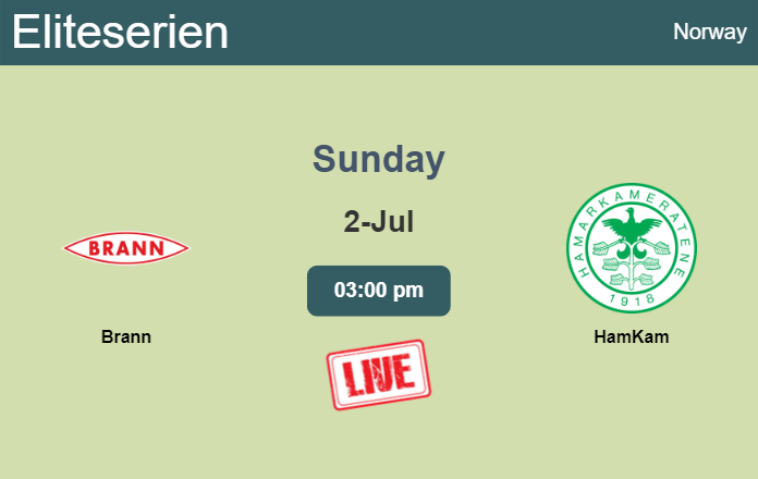 How to watch Brann vs. HamKam on live stream and at what time