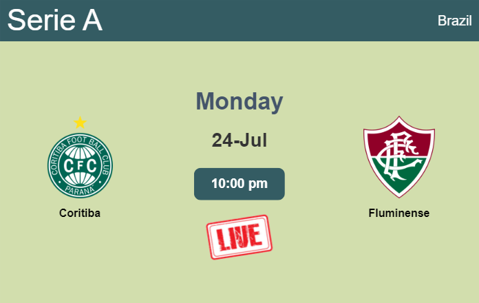 How to watch Coritiba vs. Fluminense on live stream and at what time