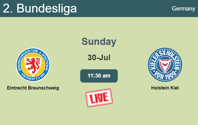 How to watch Eintracht Braunschweig vs. Holstein Kiel on live stream and at what time