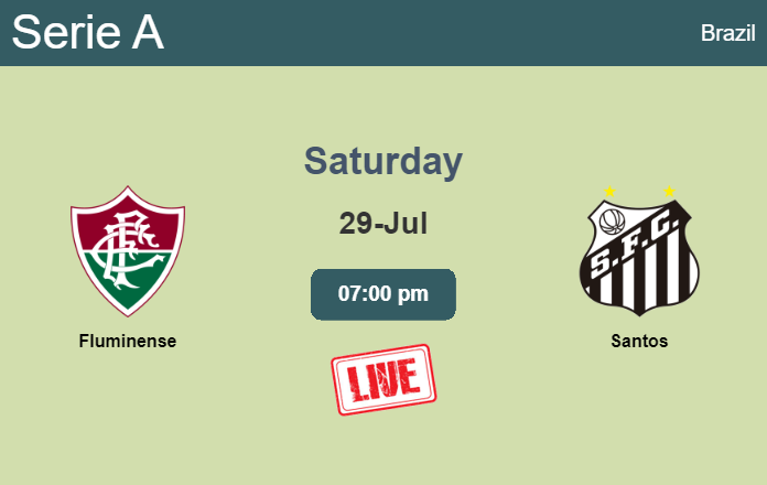 How to watch Fluminense vs. Santos on live stream and at what time