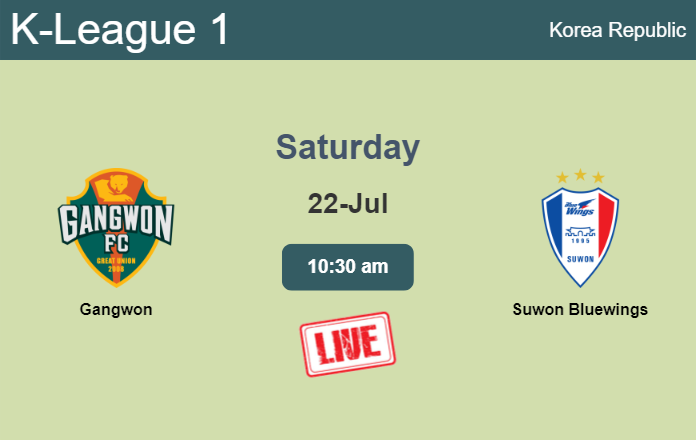 How to watch Gangwon vs. Suwon Bluewings on live stream and at what time
