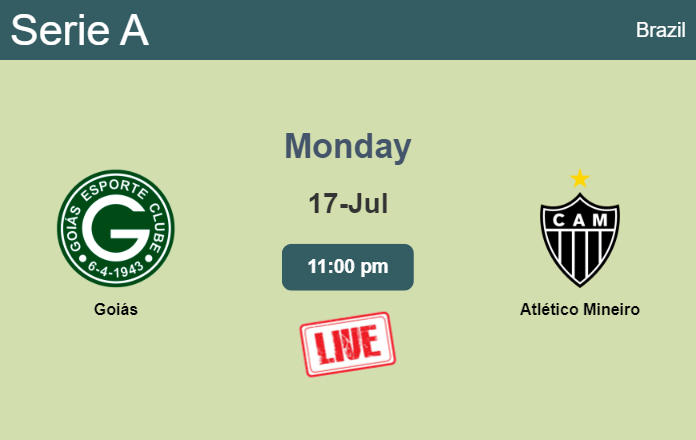 How to watch Goiás vs. Atlético Mineiro on live stream and at what time