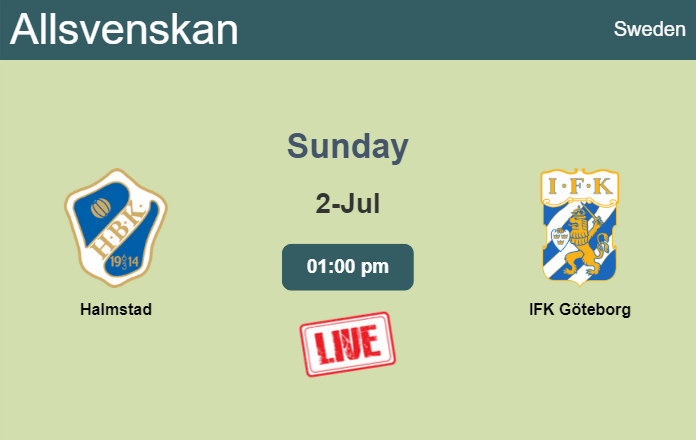 How to watch Halmstad vs. IFK Göteborg on live stream and at what time