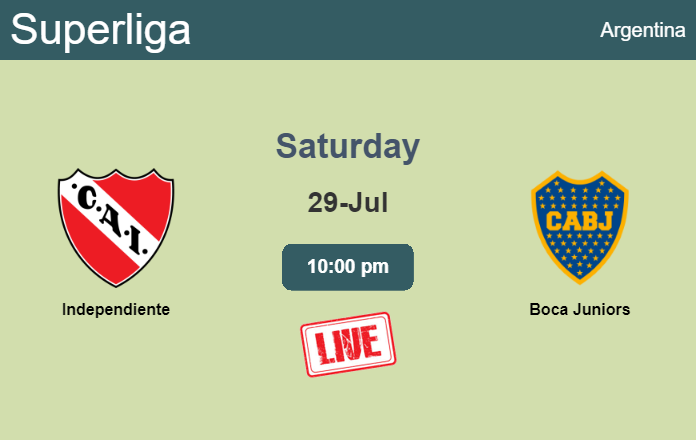 How to watch Independiente vs. Boca Juniors on live stream and at what time