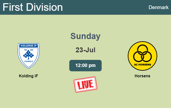How to watch Kolding IF vs. Horsens on live stream and at what time