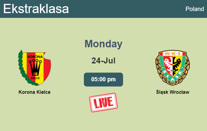 How to watch Korona Kielce vs. Śląsk Wrocław on live stream and at what time