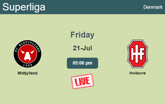 How to watch Midtjylland vs. Hvidovre on live stream and at what time
