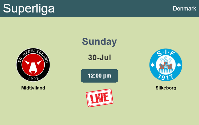 How to watch Midtjylland vs. Silkeborg on live stream and at what time