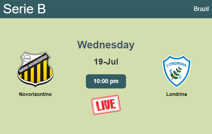 How to watch Novorizontino vs. Londrina on live stream and at what time